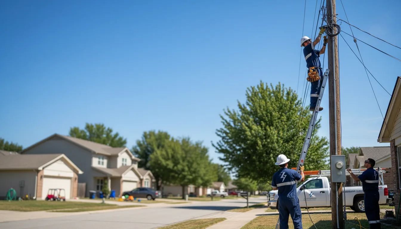 Residential electrician providing installation services in Saint Jacob, IL